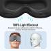 Umisleep 3D Eye Mask for Side Sleepers - Adjustable Light Blocking Breathable Sleep Mask for Travel & Yoga - Unisex Gray - Buy Online on GoSupps.com