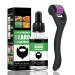 Beard Growth Kit Beard Care Kit With Derma Beard Roller 0.5mm & Beard Oil Serum For Men Mens Grooming Kits For Beard & Hair Growth Beard Grooming Kit For Men Beard Rapid Grow & Thickening (Type2)
