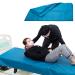 Lotchen pipe slide tarpaulins for patient transfer sliding tarpaulins to support the transfer of older people (100x200cm (39 X79 ) blue)