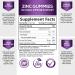 Vegan Zinc Gummies 50mg Supplement - Immune Support & Antioxidant for Skin Health - Gluten & GMO-Free Chewable Vitamins - 60 Gummies - Buy Online on GoSupps.com