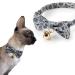 Necoichi Kiku Ribbon Bow Tie Cat Collar Navy