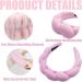 Skin Care Headband and Wristbands Puffy Makeup Headband Spa Headbands for Women Sponge & Terry Towel Cloth Fabric Cute Skincare Headband for Washing Face Makeup Removal Shower Facial Mask (Pink) - Buy Online on GoSupps.com