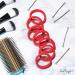Soul Project Hair Ties - 50 Elastic Red Hair Bands No Metal 8mm - Perfect for All Hair Types - Ideal for Ponytails & Buns - Great for School Work & Gym - Women's Hair Accessories - Buy Online on GoSupps.com