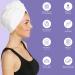Turbie Twist Microfiber Hair Towel Wrap 4 Pack | Quick Dry Hair Turbans for Curly, Long & Thick Hair - Pink, Blue, Grey & White - Buy Online on GoSupps.com