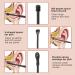 Stainless Steel Earwax Remover Kit - Ear Spoon Scoop & Cleaning Tool (Black Silver) - Buy Online on GoSupps.com
