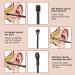Stainless Steel Earwax Removal Tool Set - Ear Spoon Kit for Ear Cleaning (Black+Silver) - Buy Online on GoSupps.com