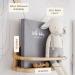 Peachly Minimalist Baby Memory Book - Baby First Year Keepsake for Milestones | Simple Grey Linen Scrapbook for Boy or Girl | 60 Pages - Buy Online on GoSupps.com