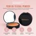 Manna Kadar Beauty Compact Dual Pressed Powder C6 Tan - Medium to Full Coverage Oil Absorbing Foundation & Setting Powder for Warm Medium Skin Tone - Long-Lasting Matte Finish - Buy Online on GoSupps.com