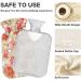 Flower Hot Water Bottle with Cover - 1L BPA Free Small Hot Water Bag for Pain Relief & Hot/Cold Compress - Buy Online on GoSupps.com