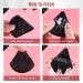 Foonbe Triangle Makeup Powder Puff - Soft Plush Body & Face Setting Puff (Black) - Buy Online on GoSupps.com