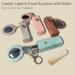 PU Leather Lipstick Holder Keychain with Mirror - Travel Lipstick Pouch & Organizer Gift for Women - Buy Online on GoSupps.com