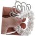 hair accessories elastic hair tie pearl hair scrunchies pearl crown hair scrunchies pearl hair tie with crown pearl beaded hair tie crown hair tie child alloy plastic rubber band - Buy Online on GoSupps.com