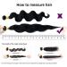 Clip In Extensions Real Hair Kinky Curly - Double Tessen Afro Hair 8-Pack 55cm-125cm Natural Black for Complete Hair Transformation - Buy Online on GoSupps.com