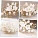 Ipetboom Wedding Hair Comb Bridal Hair Comb Accessories White The Flowers Zinc Alloy Miss Wedding Hair Piece - Buy Online on GoSupps.com
