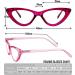 Yogo Vision Reading Glasses 5 Pk Readers for Women Cateye Eyeglasses and Light Spring Hinge Frame +2.75 Set of 5: Black  Grey  Pink. Hot Pink  Brown Havana 2.75 x - Buy Online on GoSupps.com