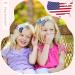 6PCS 4th of July Glitter Hair Bows Clips - Patriotic Stars and Stripes Barrette Alligator Clips Girls Accessories - Buy Online on GoSupps.com