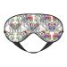 Garden Blossoming Wildflowers Birds Leaves Branches Print Unisex Sleeping Eye Mask Soft Comfortable Light-Blocking Eye Mask
