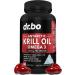 Krill Oil Omega 3 500mg - Antarctic Krill Oil 1000mg Softgels Capsules EPA DHA Astaxanthin Phospholipids - Omega 3 Fatty Acids Supplements Natural Pure Supplements for Women & Men - 60 Softgels