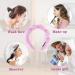 AWAVM Spa Headband for Women Non Slip Wide Headband Makeup Headband for Washing Face Facial Mask Skin Care Shower Made of Soft & Absorbent Material Women Girls Hair Accessories (Pink) - Buy Online on GoSupps.com