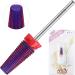 PANA Nail Carbide 5 in 1 Bit - Two Way Rotate use for Both Left and Right Handed - Fast remove Acrylic or Hard Gel - 3/32" Shank - Manicure Nail Art Drill Machine (Fine - F Purple) Fine - F Purple - Buy Online on GoSupps.com