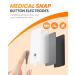 10-Pack Rectangular Snap TENS Unit Replacement Pads | Self-Adhesive 1.8X3.8 TENS Electrode Pads | AVCOO Latex-Free | Compatible with TENS EMS Devices | 3.5mm Button Leads | White - Buy Online on GoSupps.com