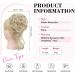 REECHO Messy Bun Hair Piece - Synthetic Tousled Updo Elastic Bun for Women, Natural Blonde - Buy Online on GoSupps.com