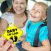 Buy Cobee Baby in Car Sign - 2 PCS Suction Cup Stickers for Safety | Cute Baby Feet Pattern | International Shipping Available - Buy Online on GoSupps.com