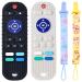 Teething Toys for Babies 6-12 Months - 2 Pack Silicone TV Remote Control Teether for Baby Baby Toys 0-6 Months Infant Chew Toys with 2 Pacifier Clips - Ideal Gift for Baby Girl & Boy-BPA Free Remote Control Black + Bei...