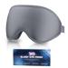 Eye Masks for Sleeping 3D Contoured Sleep Mask Light Blocking Sleep Mask for Women and Men Soft and Comfortable Night Eye Blinder Suitable for Travel Flight Lunch Breaks Sleeping (Grey)