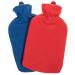 SIDCO hot water bottle large 2 x bed bottle hot water bottle heating bottle with cover 2 liters 2 pieces