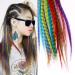 JZZJ Synthetic Hair Extension Kits with 52 Synthetic Assorted Colors Stick Tip Hair Extensions 100 Beads Pliers and Hook (Bright & Pretty Mixed Colors) - Buy Online on GoSupps.com