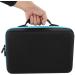 Wifehelper Essential Oils Carrying Bag - Hard Shell Case for 60 Bottles (5ml & 15ml) - Shockproof Aromatherapy Travel Organizer - Blue - Buy Online on GoSupps.com