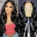 Lace Front Wigs Human Hair Body Wave Transparent Lace Frontal Wigs Pre Plucked Natural Hairline with Baby Hair Glueless Wavy Wigs 100% Unprocessed Virgin Hair True to Length Wet Wavy Wigs for Women 10 Inch (Pack of 1) T Pa…