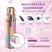 2 in 1 Facial Hair Remover & Eyebrow Trimmer for Women | Painless Rechargeable Hair Shaver with LED Light - Buy Online on GoSupps.com