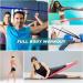 Allvodes Resistance Bands Set - 5 Latex Exercise Bands with Carrying Pouch | 5 Resistance Levels for Home Workout, Strength Training, Yoga & Pilates - Buy Online on GoSupps.com