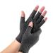 Arthritis Compression Gloves for Women Men Anti-Slip Glue Dot & Fingerless Breathable & Moisture Wicking Compression Gloves for Relieving Rheumatoid Pains Joint Swell etc Small One Pair