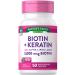 Biotin 5000 mcg | 50 Capsules | With Keratin and Alpha Lipoic Acid | Non-GMO & Gluten Free Supplement | by Nature's Truth