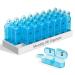 Monthly Pill Box Organiser 2 Times A Day Am Pm Medicine Box with 32 Compartments to Hold Vitamin Pills Tablet Box with Easy Open Design for Children Elder and Arthritic Hands - Blue