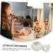 Buy Housoutil White Porcelain Travel Jars - Small Cosmetic & Tea Can 4.7x4.7cm | Ideal for Makeup Creams and Balms - International Shipping Available - Buy Online on GoSupps.com