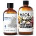 HIQILI 100ML Myrrh Essential Oil & 150ML Green Apples & Cucumbers Fragrance Oil for DIY Diffuser