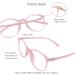 Buy Vision Global Blue Light Blocker Glasses for Women - Stylish Square/Oval Frame Anti-Eye Load Glare-Free (Dinah Rosa C4) - International Shipping Available - Buy Online on GoSupps.com