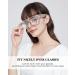 LVIOE Fit Over Blue Light Filter Glasses - Oversized Blue Light Blocking Glasses for Men & Women - Transparent LB7511 A03 - Buy Online on GoSupps.com