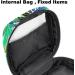 Menstruation Pad Bag with Zipper - Women's Napkin and Tampon Organizer in Tropical Green Leaf - Stylish & Functional Collective Bag for Girls - Buy Online on GoSupps.com