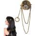 Vintage Barrettes for Women | Punk Resin Gear Brooch Decorative Hair Accessories Portable Hair Pin for Cosplay Weddings Proms - Buy Online on GoSupps.com
