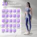 Bluetooth Smart Body Fat Scale with 24 Measurements and Fitness App Sync | High Precision Body Composition Monitor for Weight, BMI, Muscle Mass | 400lbs Capacity | White - Buy Online on GoSupps.com