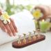Baluue Nail Stand for Press on Nail Holder for Painting Nails Wood Nail Display Stand for False Nail Tip Manicure Tool Nail Art Display Home Salon Gold - Buy Online on GoSupps.com