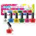 Set of 6 Nail Polishes - 10ml Each Bright Shades in a Stylish Box for Trendy Looks by Beauty4Britain