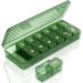 Lifewit Weekly Pill Organizer 2 Times a Day Portable Travel 7 Day Lightproof Pill Box for Medicines/Vitamin/Fish Oils Daily Pill Case Green