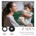 Olesilk 100% Silk Scrunchies - 2-Pack Black Hair Ties for Women & Girls | Premium Ponytail Holders - Buy Online on GoSupps.com