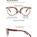 Vevesmundo Flip-Up Reading Glasses - Round Makeup Glasses with Foldable Lenses (+1.0 to +4.0) - Stylish Brown Design for Enhanced Vision - Buy Online on GoSupps.com